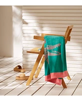 Lacoste Home Lacoste Croc Cotton Beach Towel, 36" x 72"