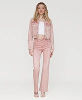 Avec Les Filles Women's Pintucked Flared Jeans