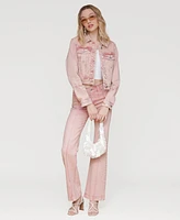 Avec Les Filles Women's Pintucked Flared Jeans