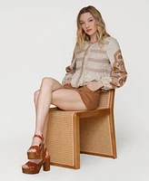 Avec Les Filles Women's Peplum Blouse Jacket
