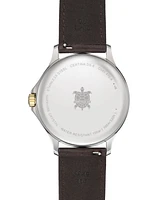 Certina Men's Swiss Ds-8 Brown Leather Strap Watch 40mm