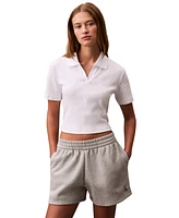 Calvin Klein Jeans Women's Fleece Logo Pull-On Shorts
