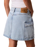 Calvin Klein Jeans Women's Denim Cargo Mini Skirt