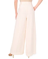 CeCe Women's High-Rise Pleated Wide-Leg Pants