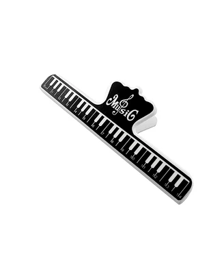 5 Core Music Sheet Page Holder Clip Black Durable Plastic Music Score Fixed Clips