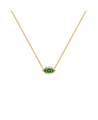 Vigorous Growth Evil Eye Malachite Necklace