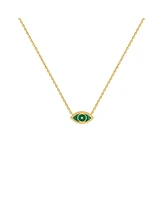 Vigorous Growth Evil Eye Malachite Necklace
