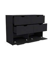 Four Drawer Dresser for Bedroom Storage and Organization