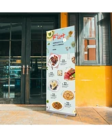 Yescom Instahibit 10pcs 33"x79" Retractable Rollup Banner Stand Trade Show Signage Display Promotion Store Portable