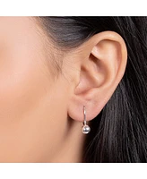 Bling Jewelry Classic Simple Basic Lever Back Round Bead Ball Drop Earrings .925 Sterling Silver