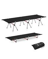 Naturehike ArmyWild Folding Camping Cot, Height Adjustable Ultralight Backpacking Cot, Portable Camping Bed for Camping Hiking Travel Home