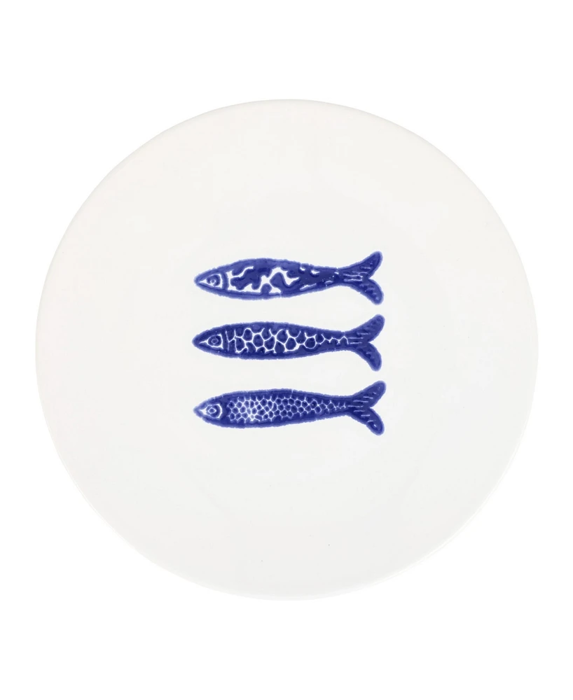 Vietri Santorini Minnows Salad Plate