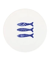 Vietri Santorini Minnows Salad Plate