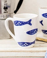 Vietri Santorini Minnows Mug