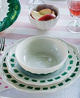 Vietri Lisbon Stitch Salad Plate