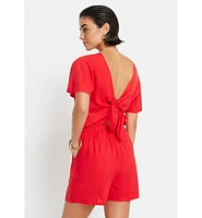 Lscn by Lascana Women's Tie Back Romper