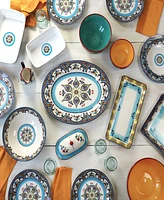 Euro Ceramica Zanzibar Rectangular Serving Platter