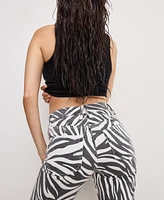 Good American Women's Zebra Icon Straight Jeans