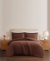 Brookyln Loom Flax Linen 3-Pc. Duvet Cover Set