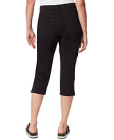 Gloria Vanderbilt Women's Amanda Slit-Hem High-Rise Capris Jeans