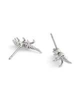 Coach Faux Stone Signature Skeletal Rexy Stud Earrings