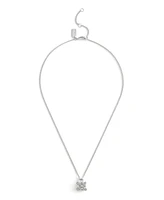 Coach Faux Cultivated Pearl Signature Tea Rose Handbag Pendant Necklace