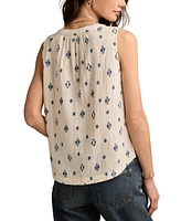 Lucky Brand Sleeveless Popover Shirt