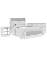 Catriona 3pc Bedroom Set (Full Upholstered Bed, Dresser & Open Nightstand), Created for Macy's