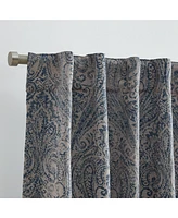 Elrene Home Fashions Vittoria Paisley Printed Blackout Curtain Panel