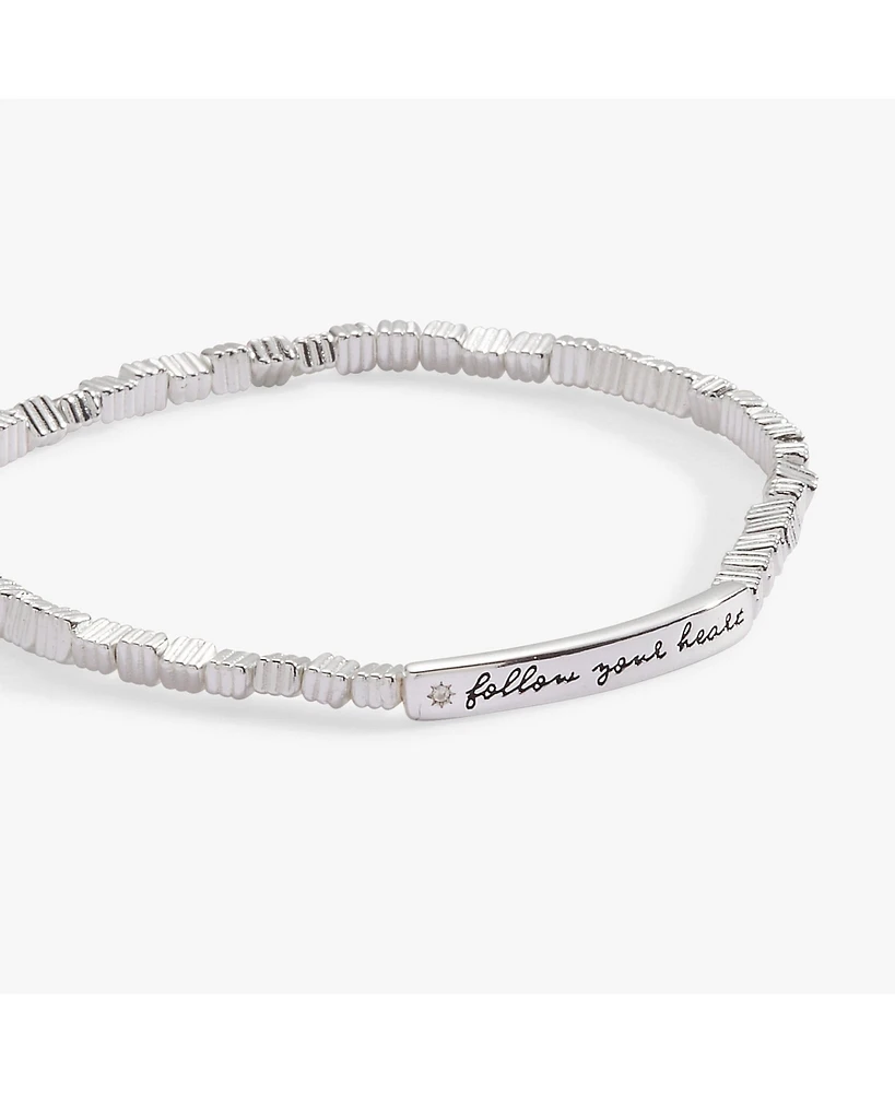 Follow Your Heart Stretch Bracelet