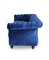 Navy Blue Velvet Sofa: Elegance And Comfort