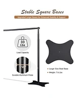 10x10 Ft Backdrop Stand & Roll Up Banner Stand Kit Tradeshow Exhibition Events