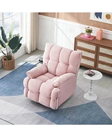 Single chair pink comfortable seat, the seat is soft and comfortable, suitable for small living room space single sofa