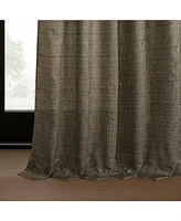 Raw Weave Linen Curtains (2 Panels) Rod Pocket Window and Drapes
