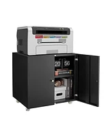 Mobile Printer Stand with File Cabinet