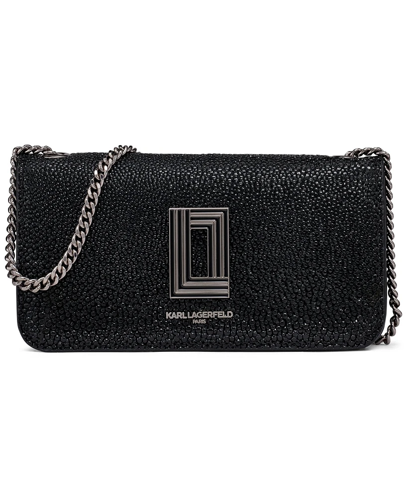 Karl Lagerfeld Paris Kosette Patent Shoulder