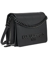 Karl Lagerfeld Paris Lourdes Rivet Crossbody Bag