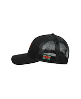 Marvel Men's Black Panther Logo Wakanda Forever Adult Black Trucker Hat