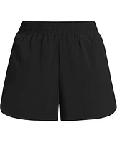 Lands' End Women's Active Woven 4" Shorts with Brief