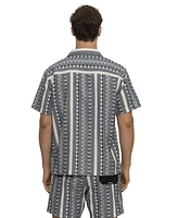 Maui and Sons Men's Dobby Fin Woven Shirt