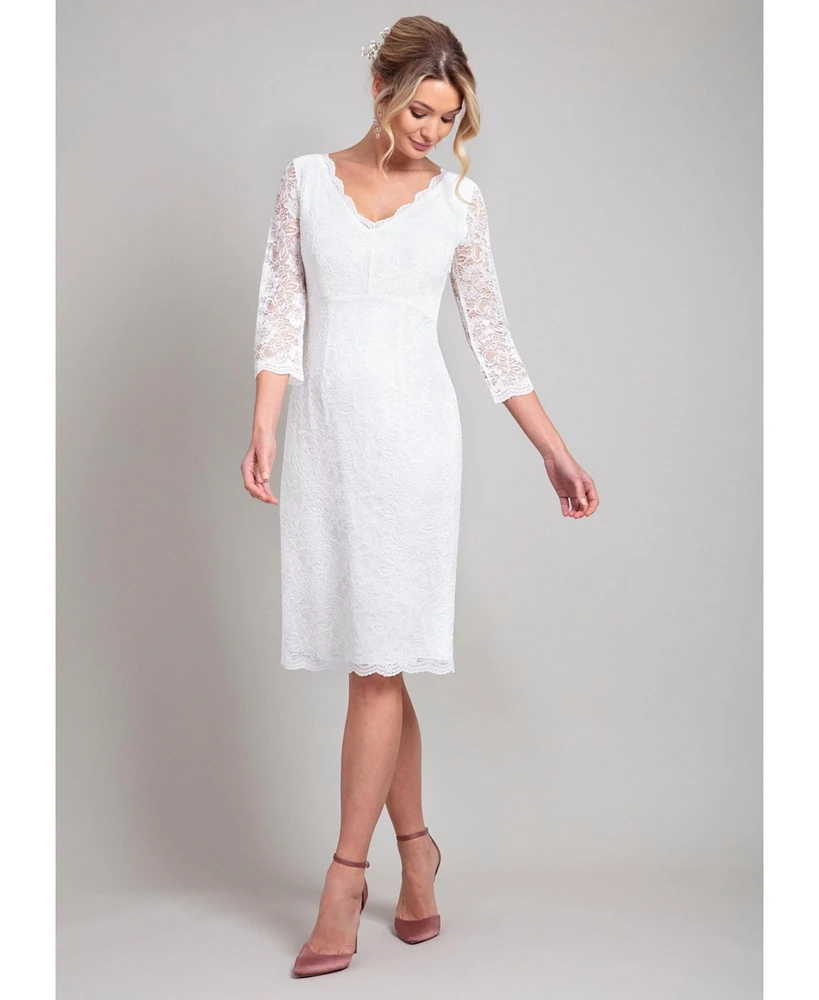 Alie Street London Women's Anya V-Neck Lace Wedding Dress