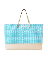Evelyn & Kate Original Canvas Tote with Leather Base