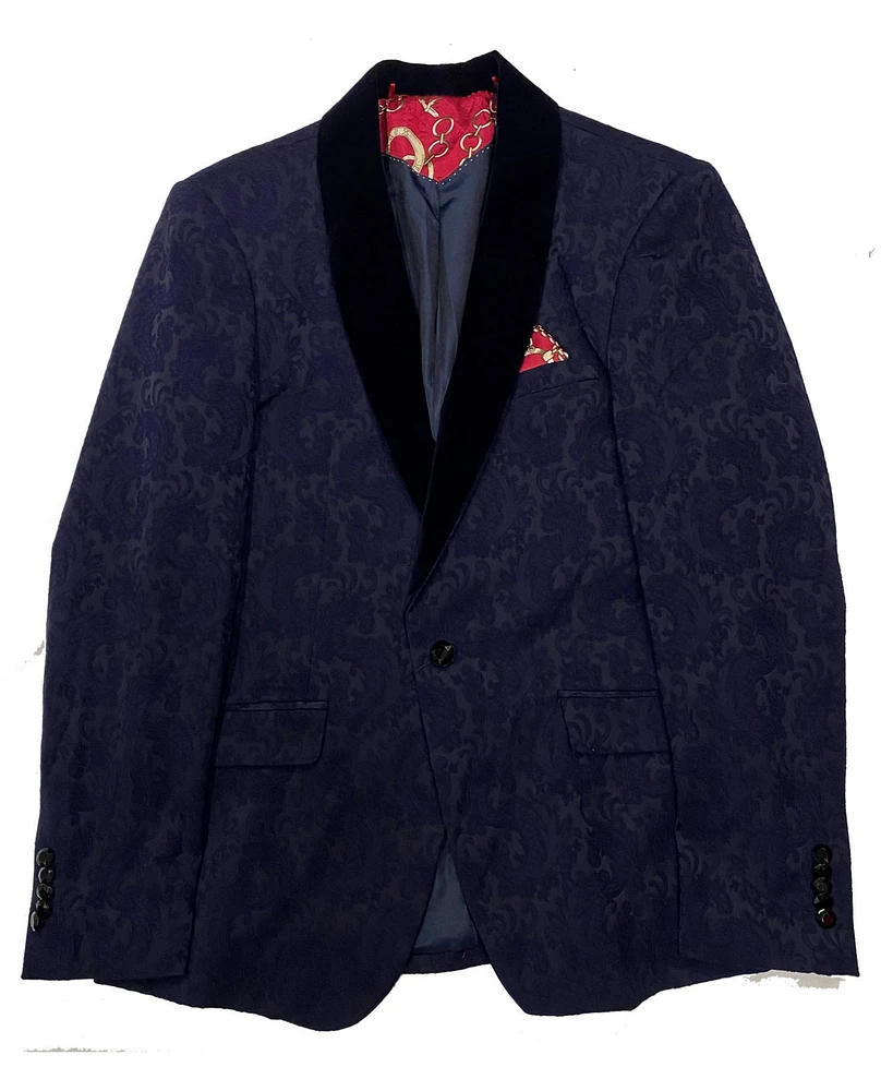 Elie Balleh Toddler Navy Slim Fit Sports Coat