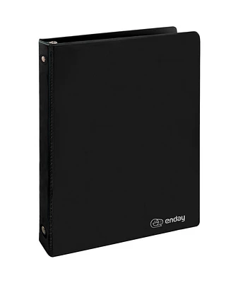 Enday 3-Ring Binder with Clear View Cover and 2 Inside Pockets – Heavy Duty Durable for School Supplies, Office Organization