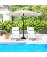 9 Ft Patio Umbrella with Sun-Protective Canopy for Patio Garden Pool