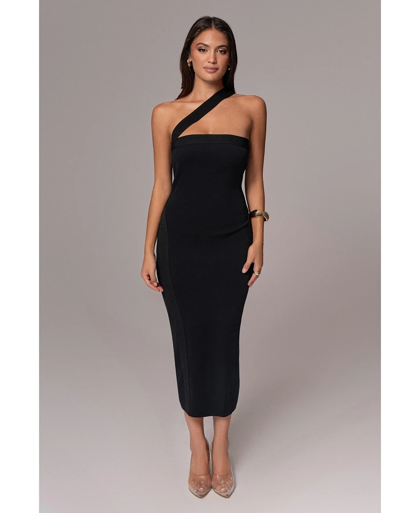 Jluxlabel Women's Ivone Asymmetrical Midi Dress