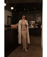 Jluxlabel Women's Xena Suede Maxi Dress