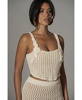 Jluxlabel Women's Beachside Crochet Bustier