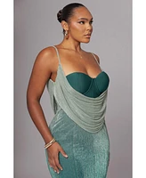 Jluxlabel Women's Dusk Shimmery Nights Maxi Dress