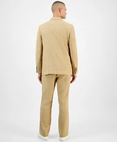 Alfani Mens Double Breasted Blazer Waffle Knit Sweater Drawstring Pants Exclusively At Macys